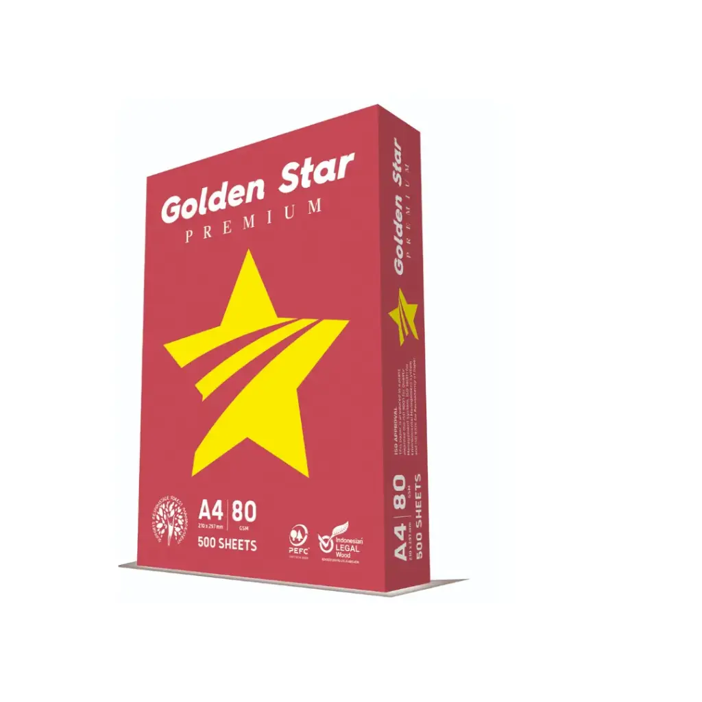 Photocopy Paper A4 Golden Star 80GSM 500sh/1Ream