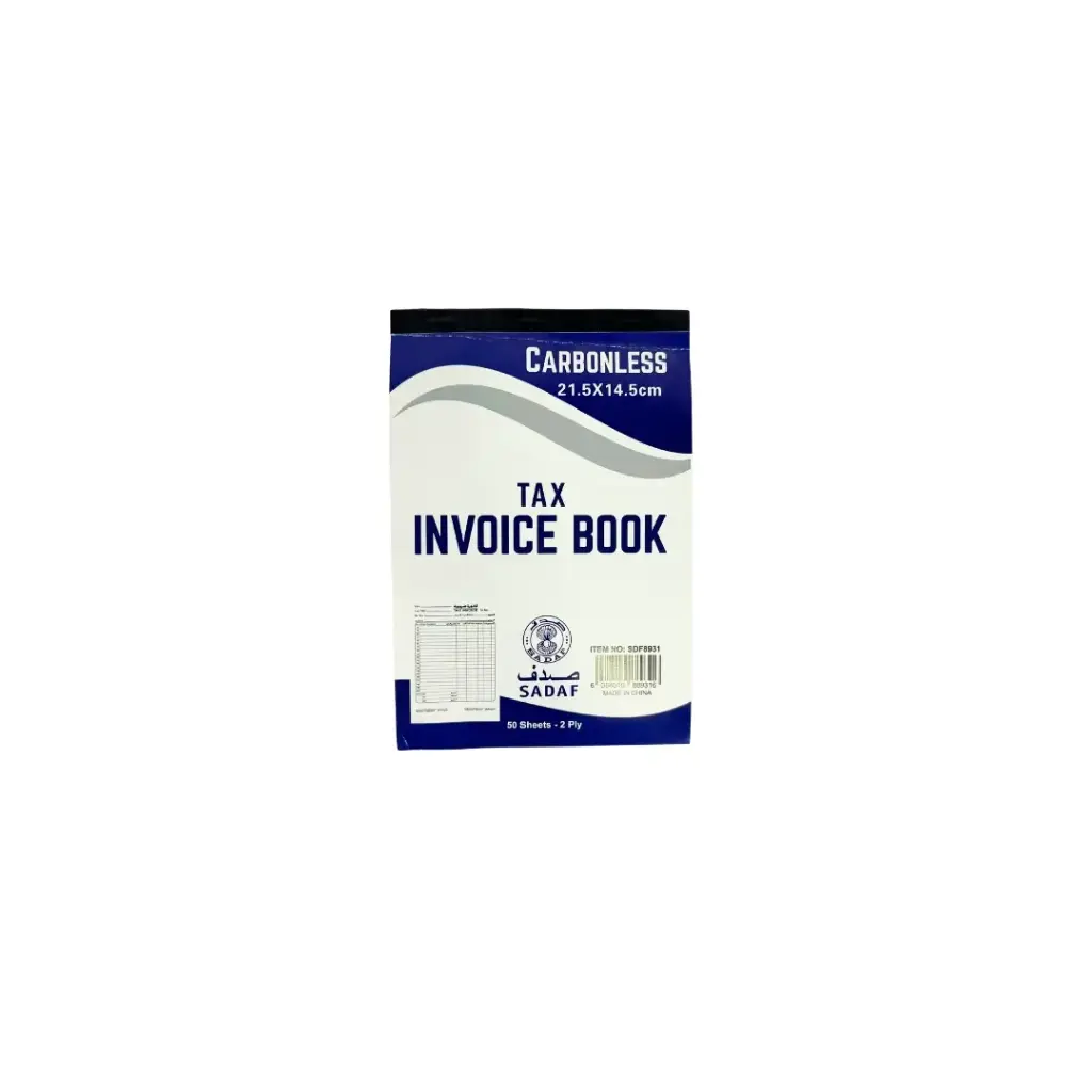 Invoice Book Tax SADAF 21X14.2CM 50SH NO.SDF8931