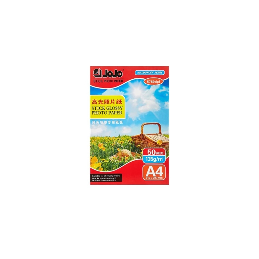 Jojo Stick Glossy Photo Paper 135grm 50sheets A4