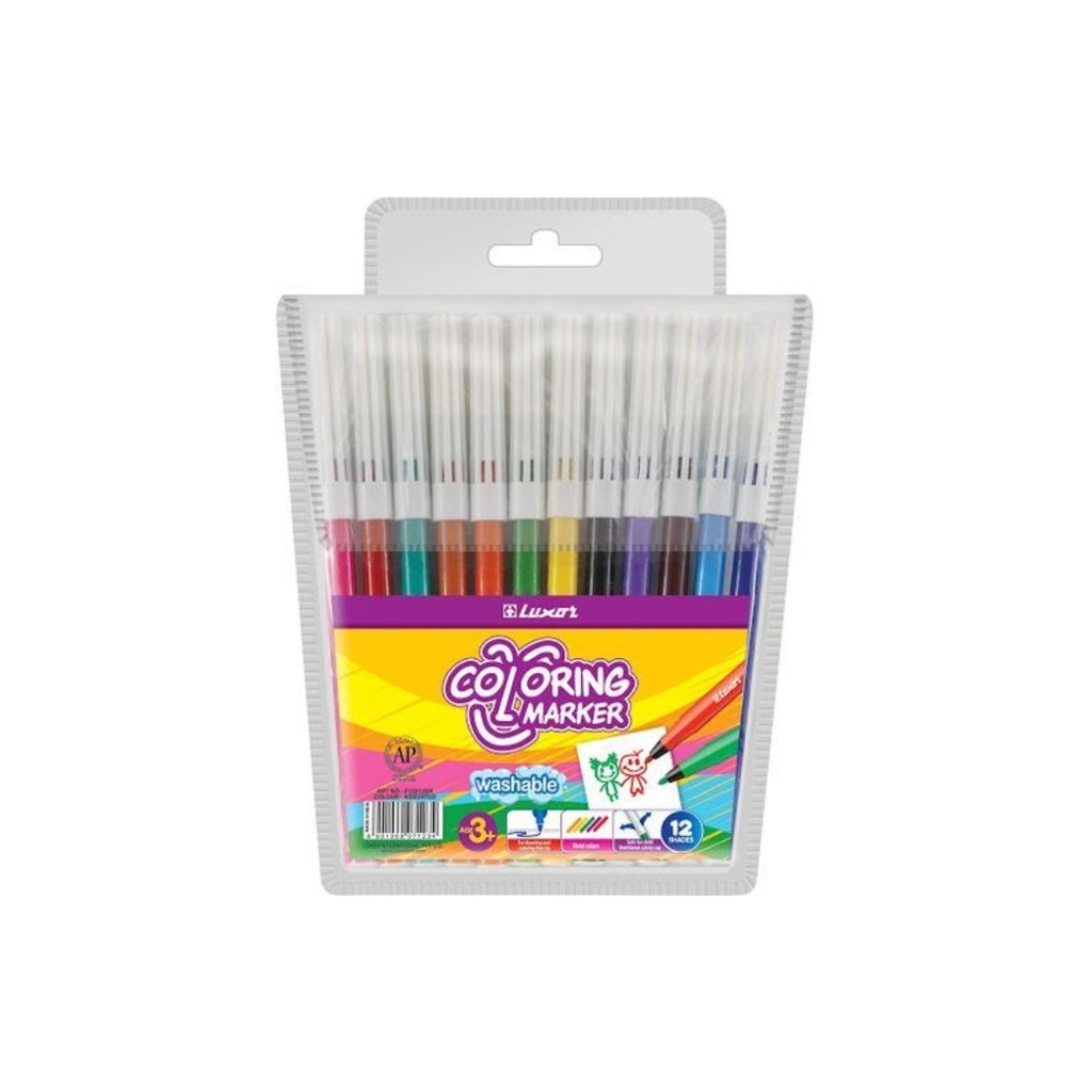 LUXOR COLORING MARKER 12Pc