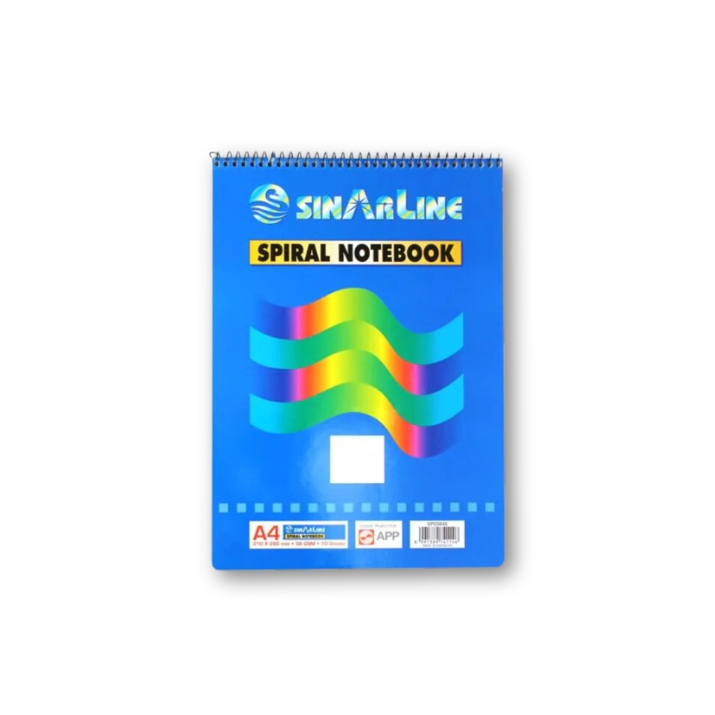 Sinarline Spiral Notebook A4 295x210 mm