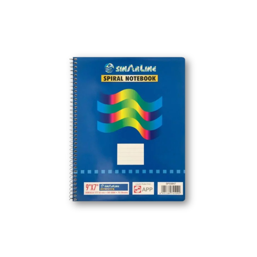 SINARLINE - Shorthand Book 9"x7" Side Spiral