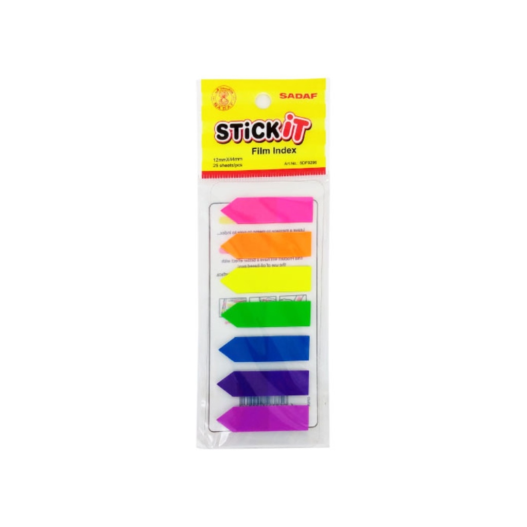 Sadaf - Stick It Film Index 25 sheet/pcs, 12x44mm
