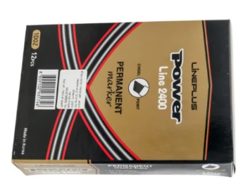 Lineplus Power Pen 2400 Permanent Marker Black Box