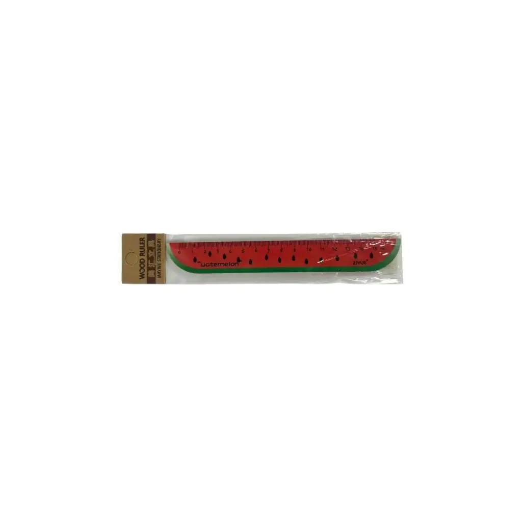 Fruits Wood Ruler 15cm S-744