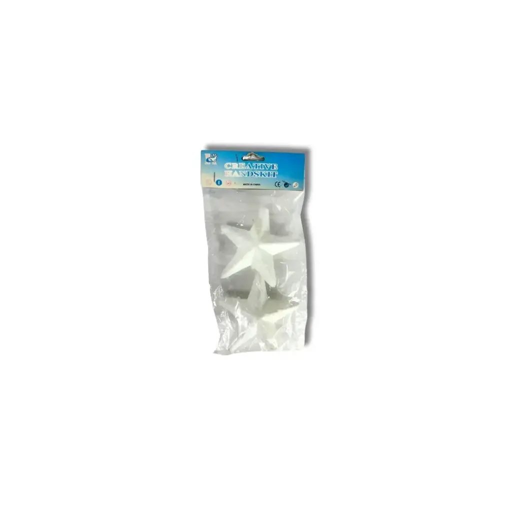 Art Craft Foam White star shaped