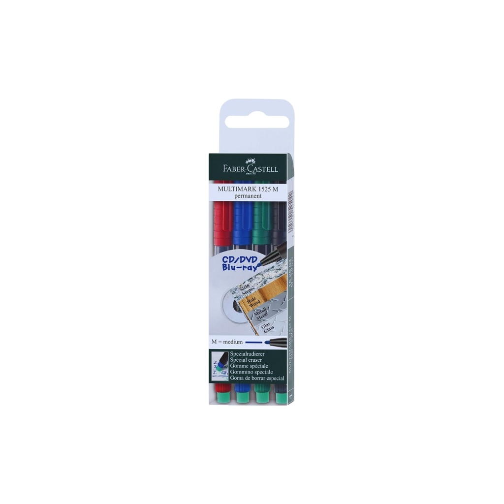 Faber Castell - Multimark Permanent 1.0mm 4pc