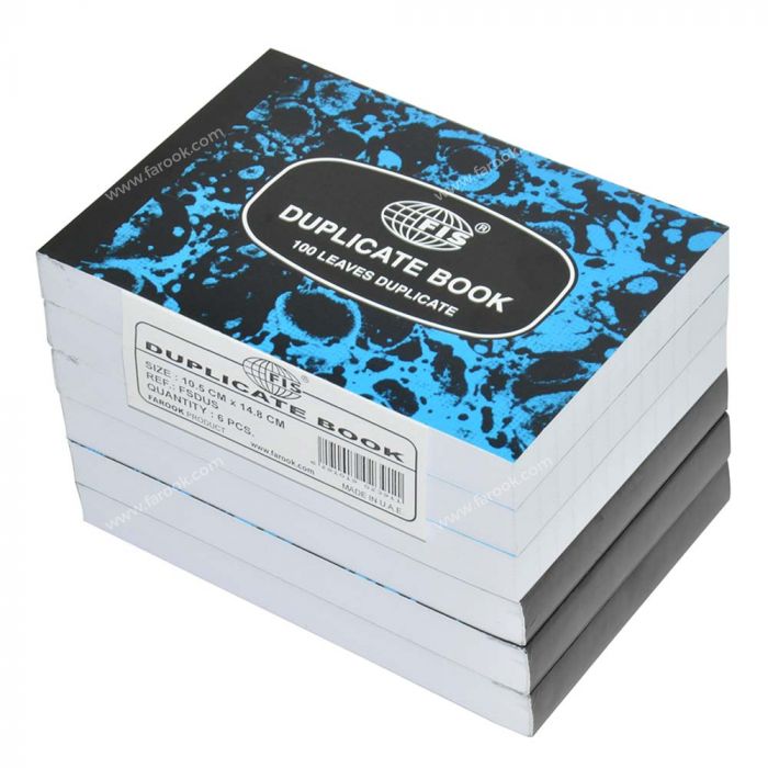 FIS Duplicate Books, Original with 1 Duplicate 100 Sets A6 Size