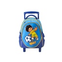 Glossy Bird Trolly Blue School Bag - Sport Boy - 14 Inch