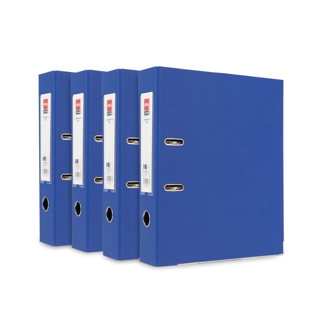 Deli Lever Arch File - Blue - 70mm Large