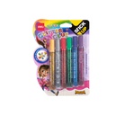 Deli-EA71101 Glitter Glue, 12ML*6