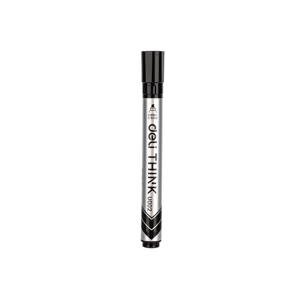 Deli-White Board Marker Black Chisel,2.5mm,1PC U00220 