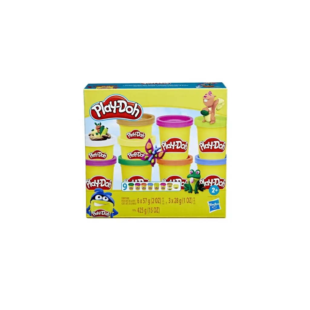 Play-Doh Wild Color Pack Of 9, 425 Grams