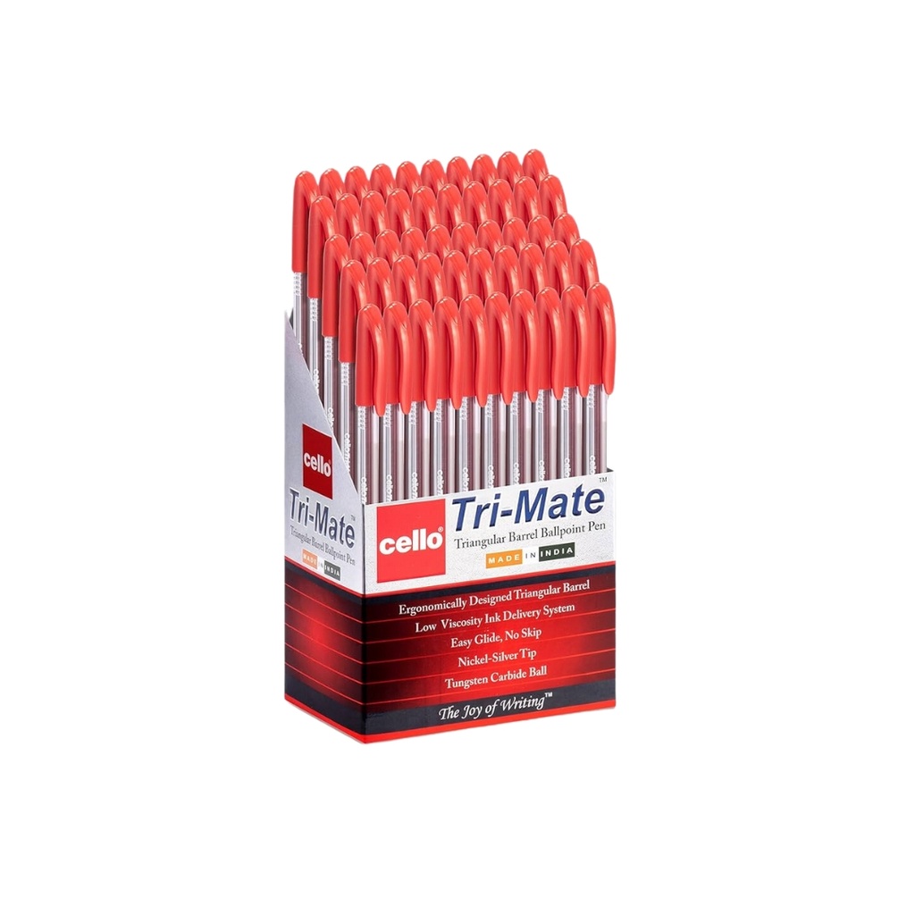 Cello Trimate 0.7mm Red, 1 Box , 50 PCS