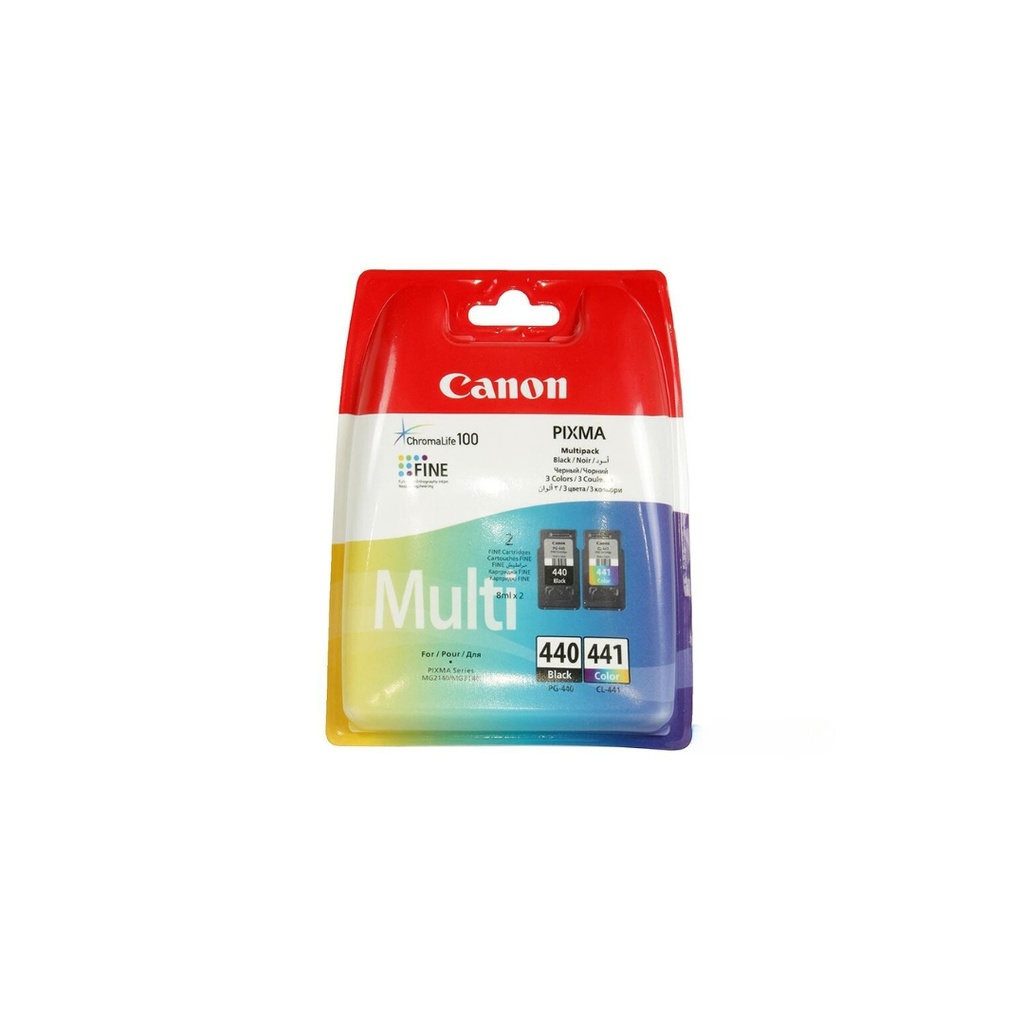 Canon 440 Black and 441 Tricolor Ink Cartridges