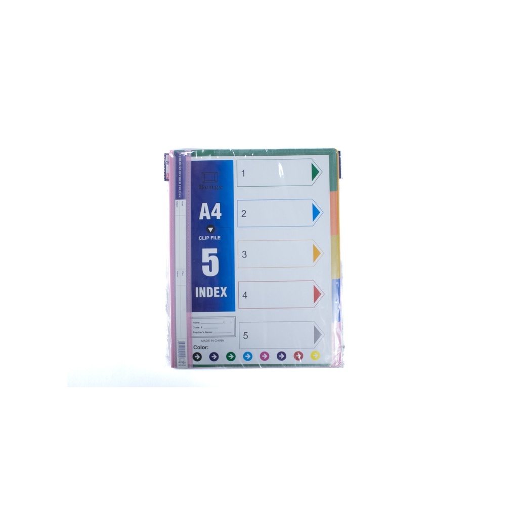 مجلد فهرس بينج A4 بخمسة فواصل