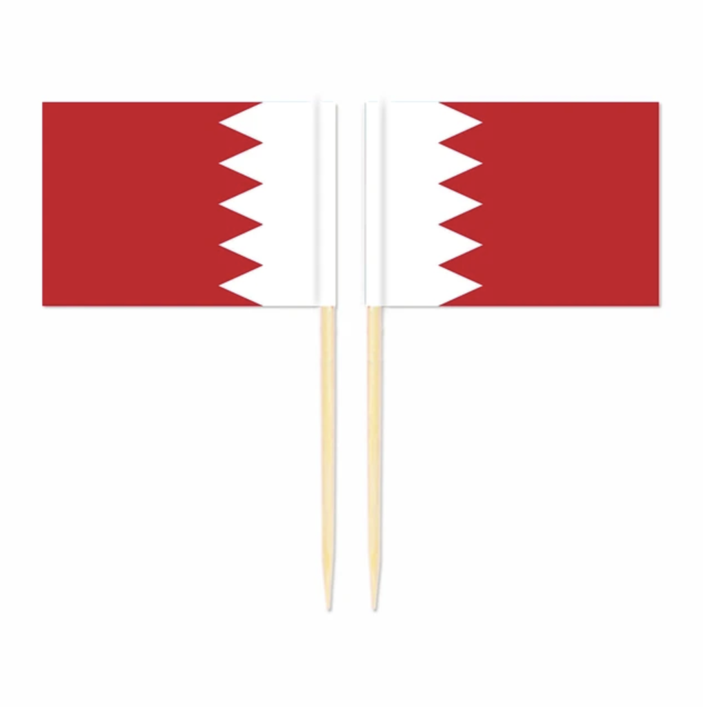 Bahrain Flag tag for cake 
