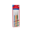 Faber-Castell Tri Grip Brush Round Assorted Pack Of 4 No.116401