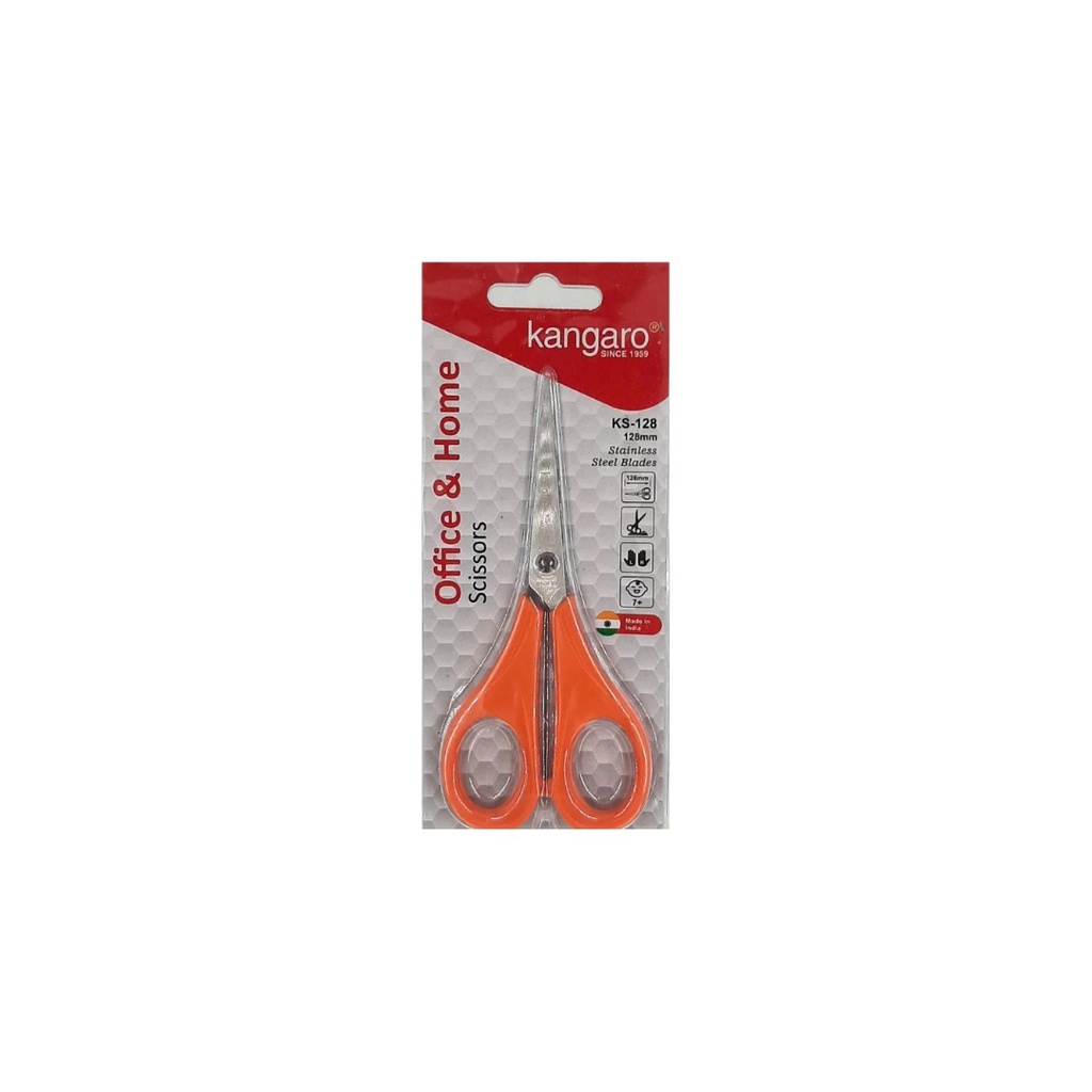 Kangaro - Scissors Curved 128mm Assorted Colors