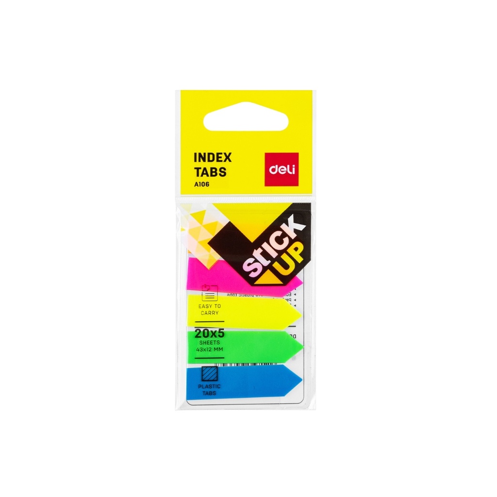 Deli - Index Tabs 43x12mm