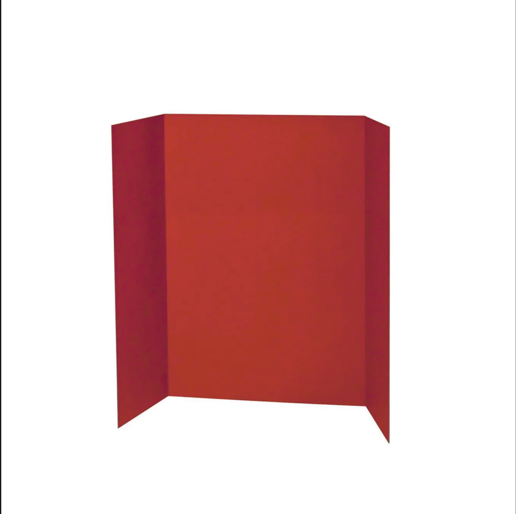 The evanz Tri-Fold Display Board , size 121.9 x 91.4