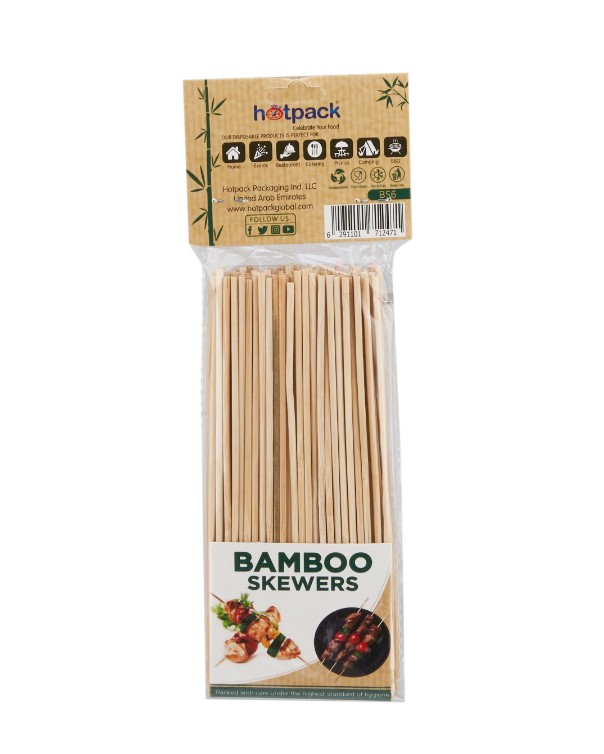 Bamboo Skewer 20cm,90pc,1Pkt