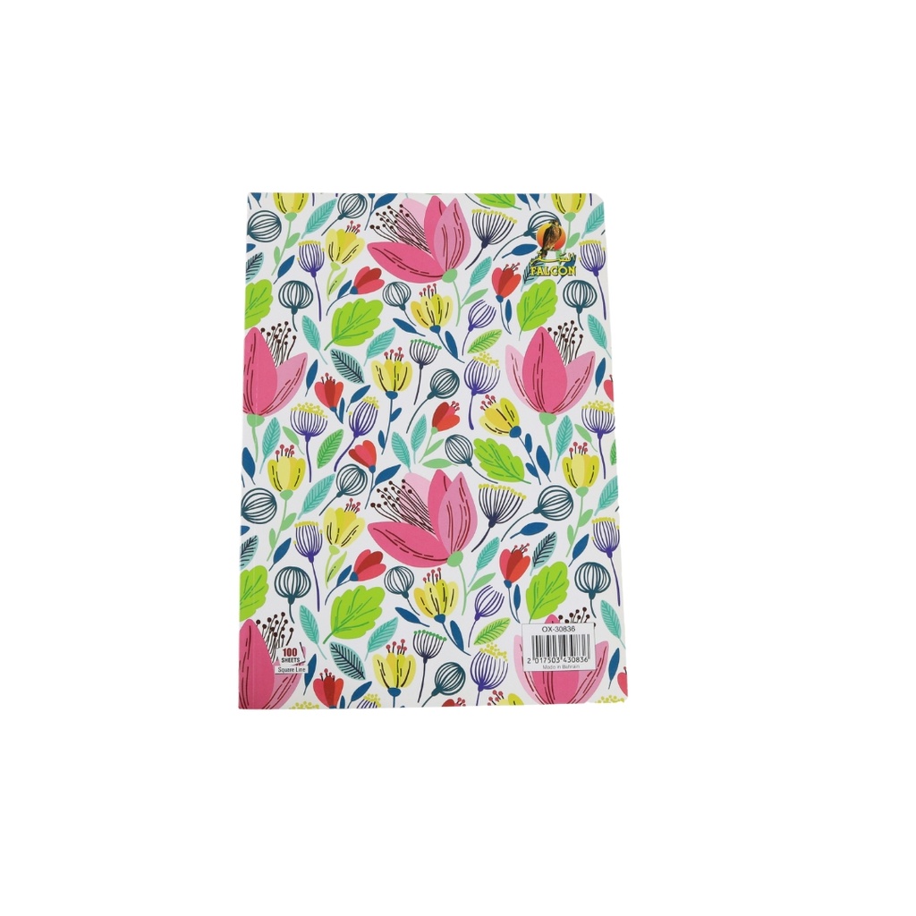 FALCON - Notebook A4 Square Line 100Sh PVC
