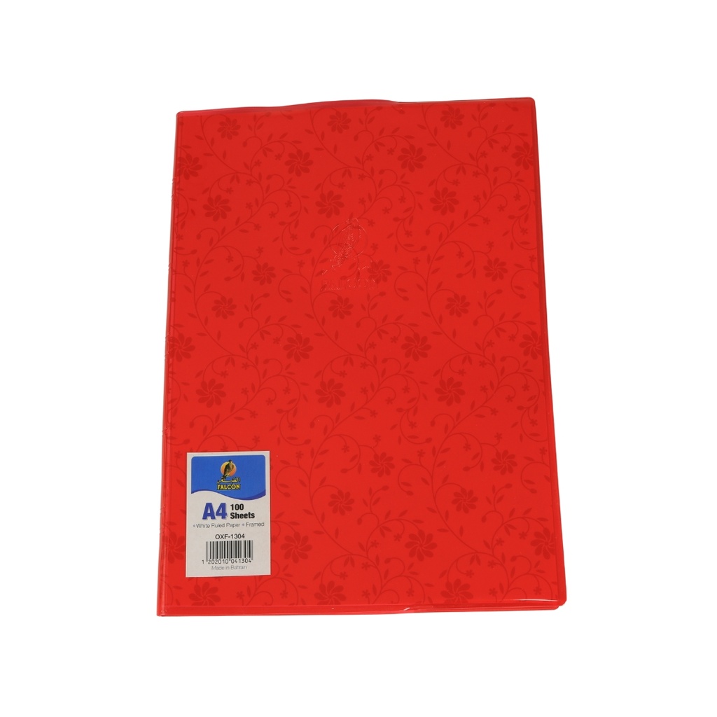 FALCON Notebook A4 Transparent 100Sh PVC No.OXF-1304