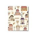 UniBook Notebook Flexi one line 60 sheet 10X8 Houses