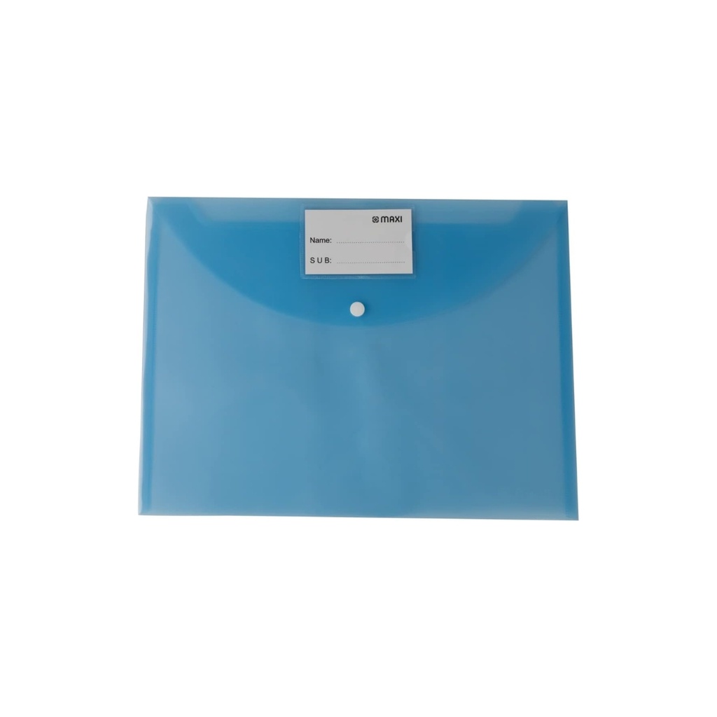 MAXI F/S CLEAR BAG 300 MICRON LIGHT BLUE