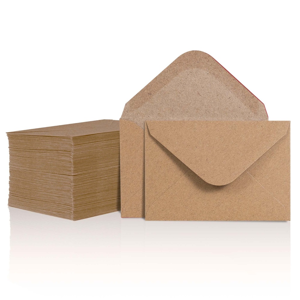 BROWN Pocket Envelopes 4x3 80GSM 50pcs 