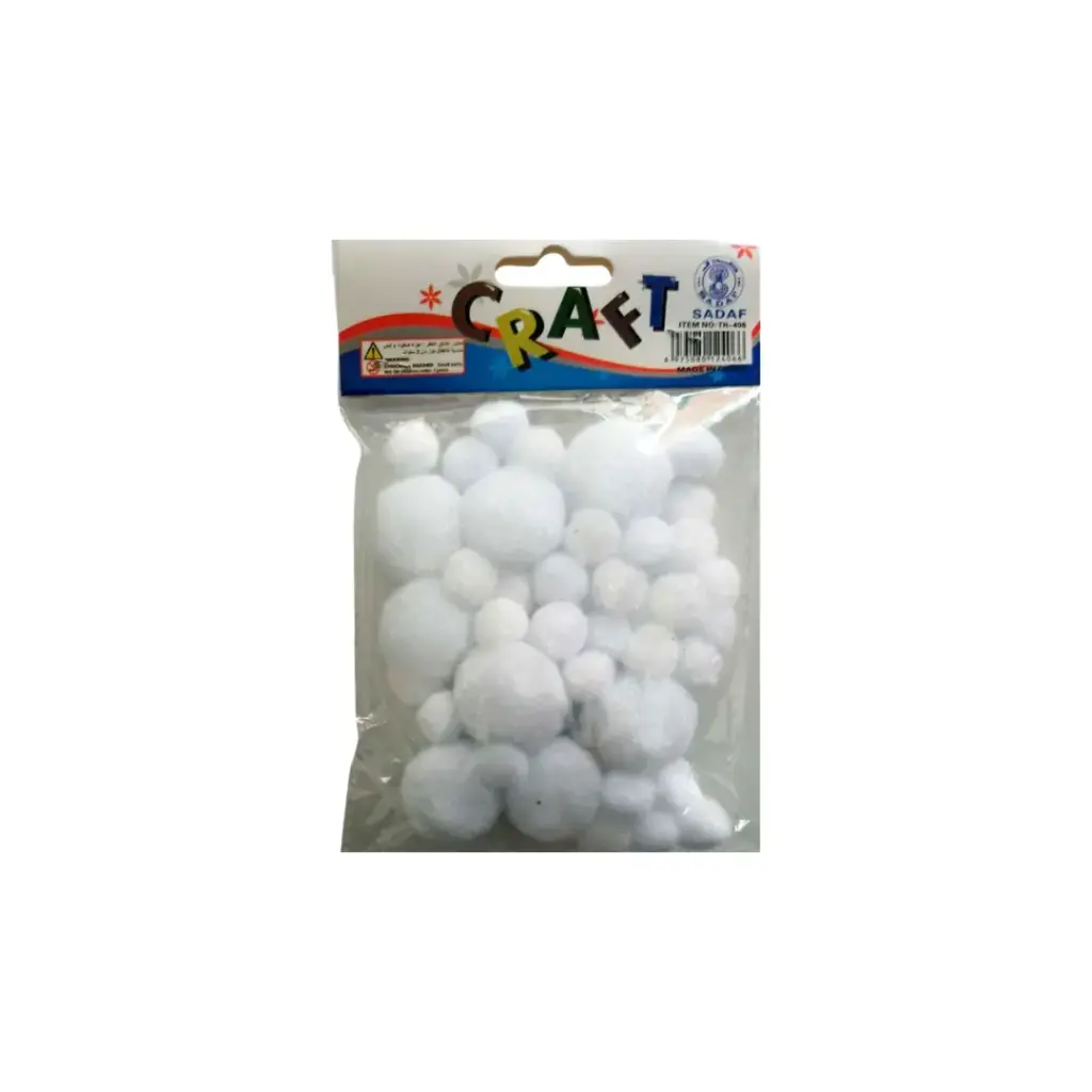 Sadaf Fluffy Cotton Balls Different sizes TH-406