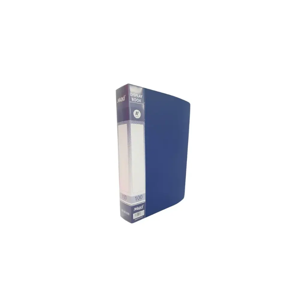 Maxi Display Book 100 Pockets A4 Blue
