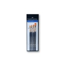 Faber Castell 4 Flat Paint Brushes (1,2,4,6)