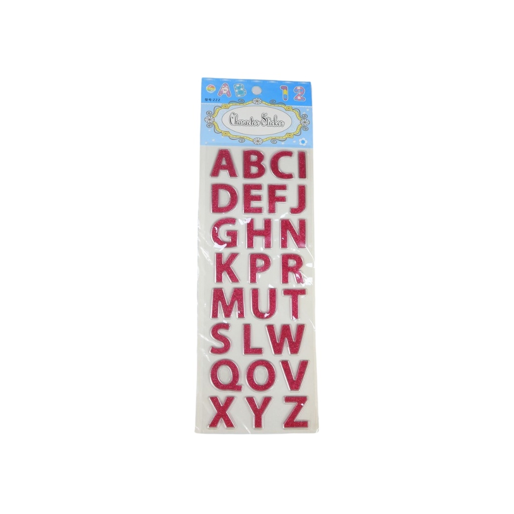 Glitter Letters Stickers 