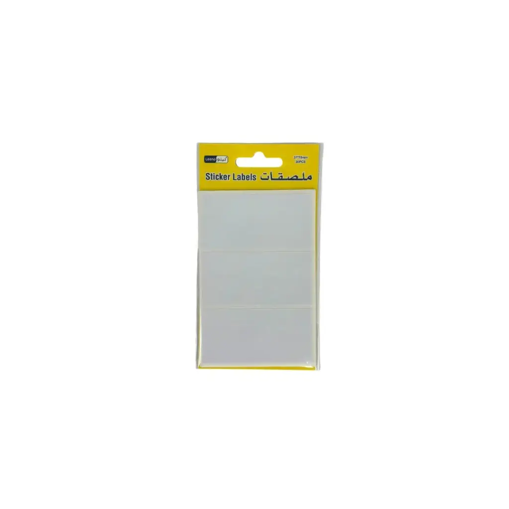 Leeno Sticker Label 30Pc 75x37mm