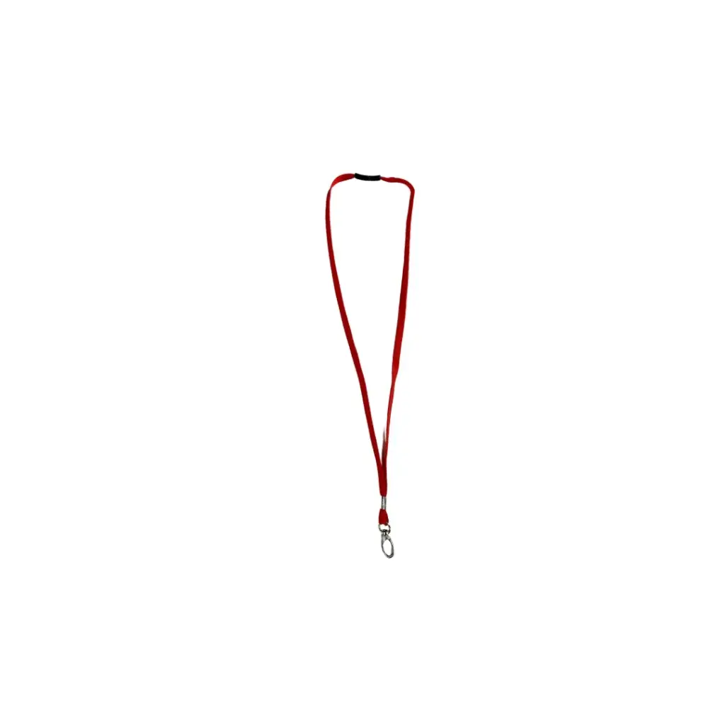 Leeno ID Holder Lanyard Rope Red