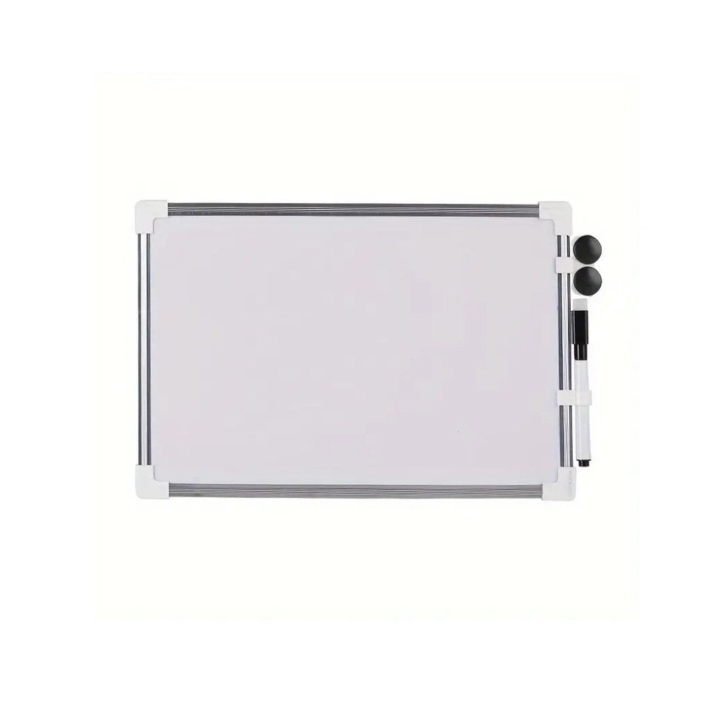Magnetic Whiteboard A4-20X30cm Set with Marker & 2 Magnets