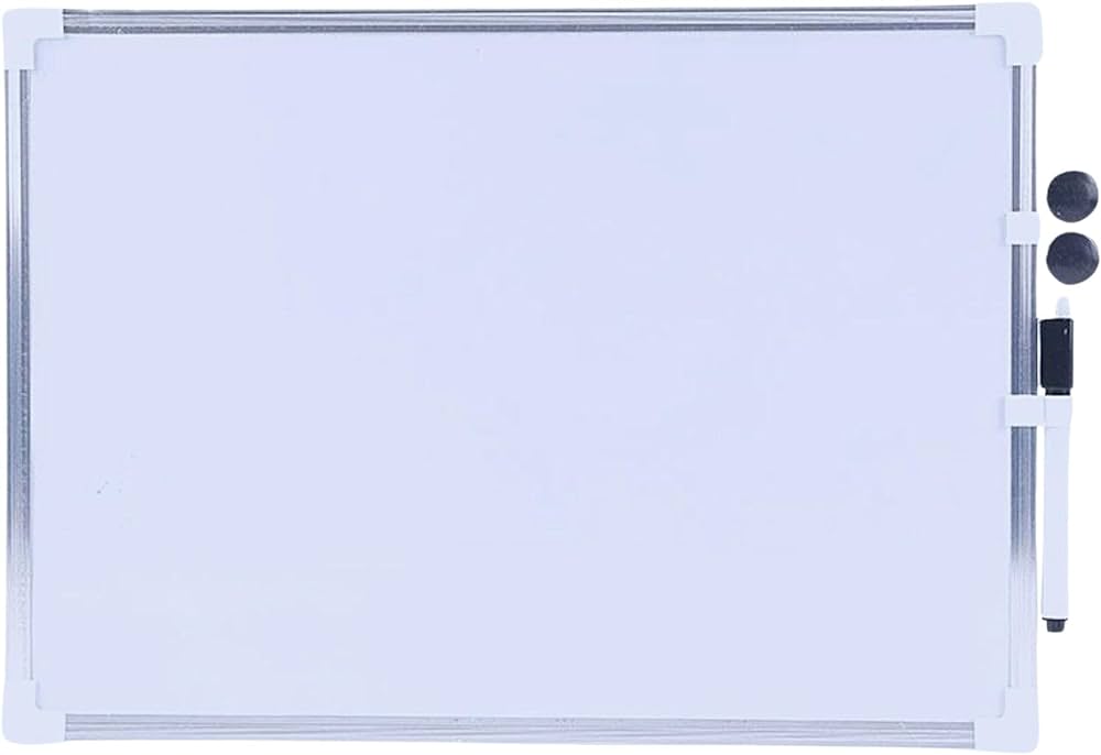 Magnetic Whiteboard A3 30x40cm Set with Marker & 2 Magnets