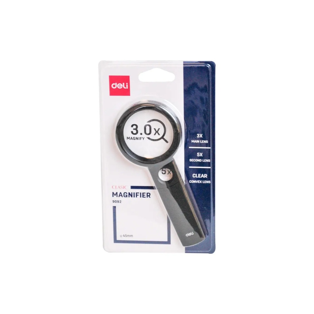 Deli Magnifier Glass: 3x, Black 