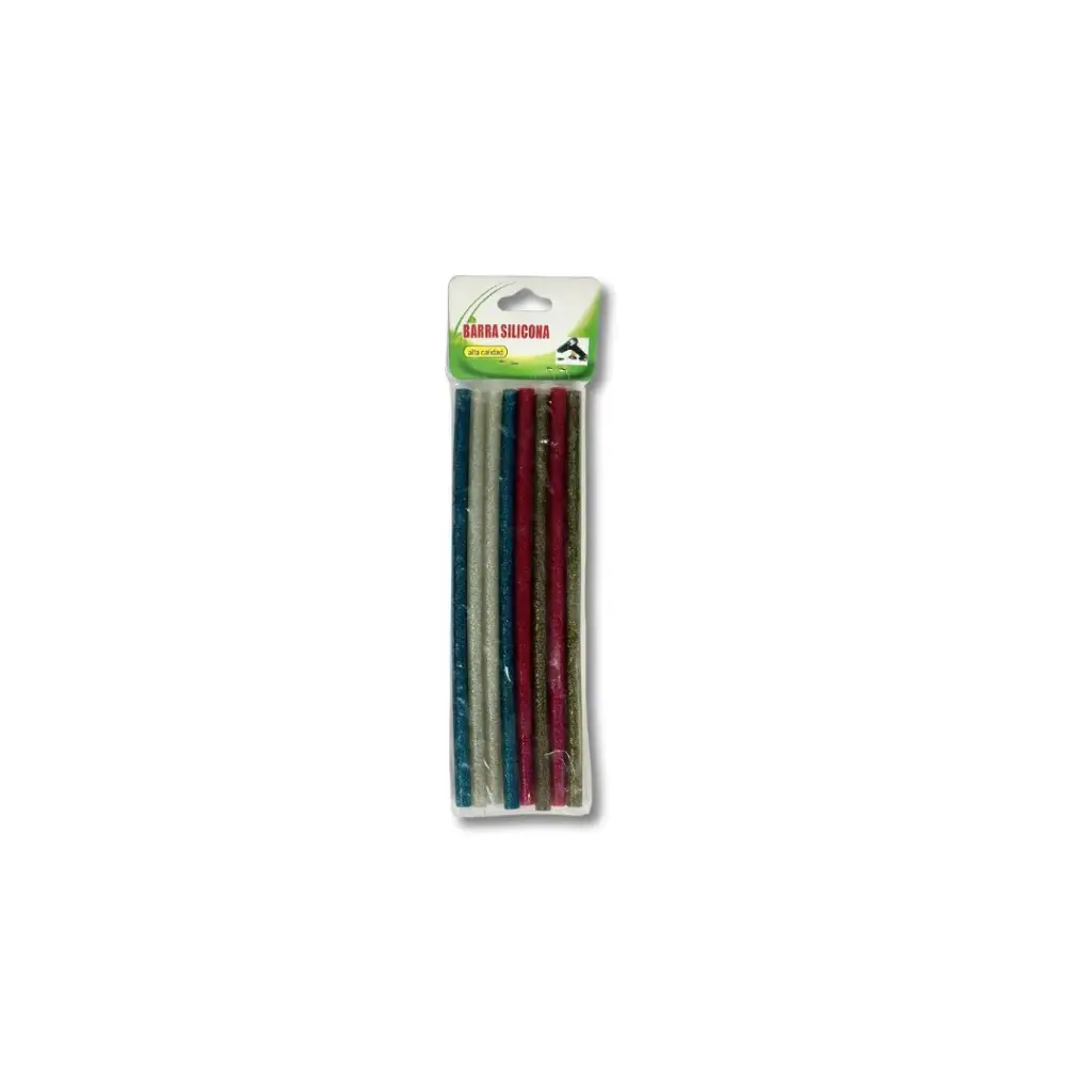 Glitter Silicon Glue Sticks Multiple Colors 8Pc