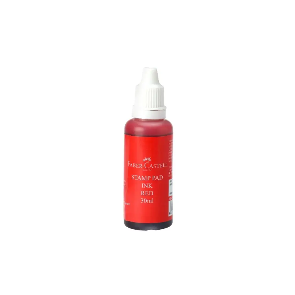 Faber-Castell Stamp Pad Ink Refill, Red 30ml 