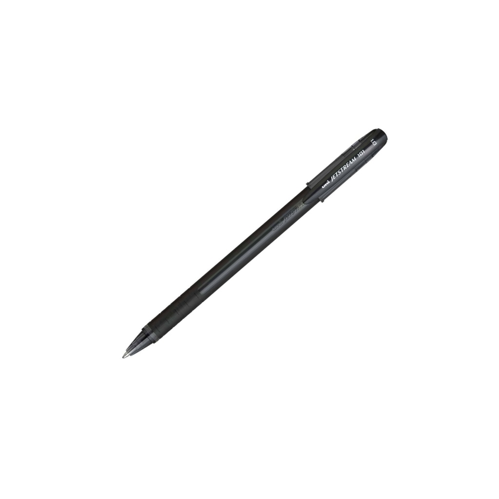 كرة جل دوارة Uni-Ball Jetstream فائقة النعومة، سوداء، 1.0 مم، قطعة واحدة