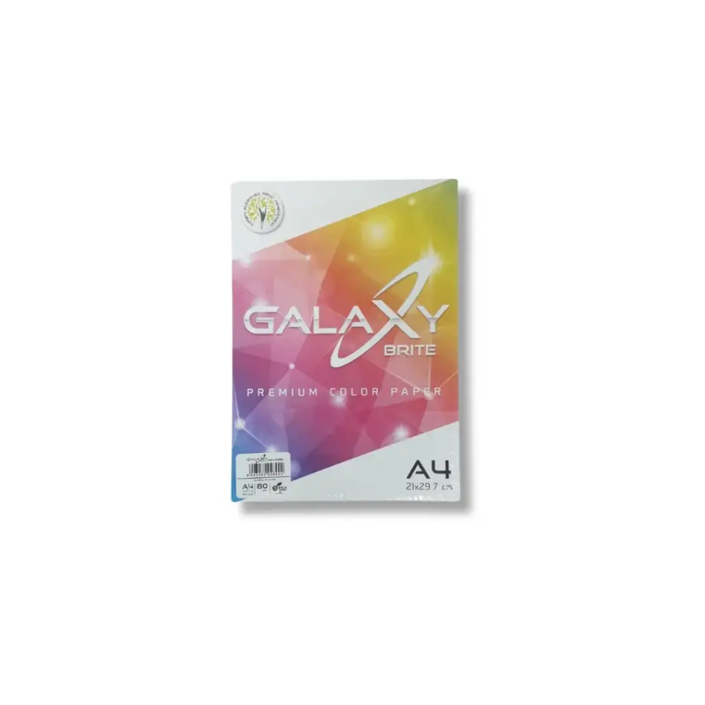 Galaxy Brite Color Paper A4 10 Colors 100 sheet 80GSM 