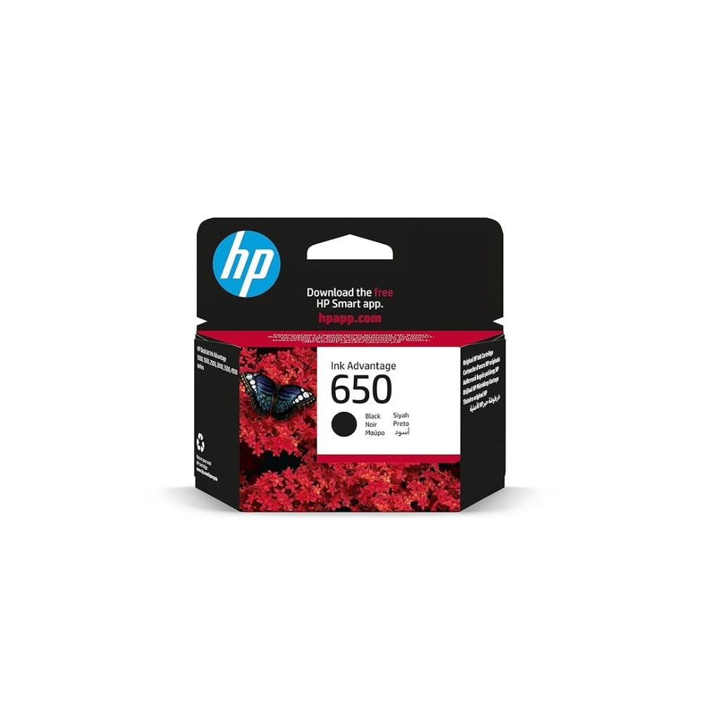 HP 653 Black Cartridge Ink