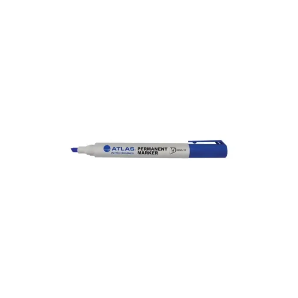 Atlas Permanent Marker Chisel Blue 1 pc