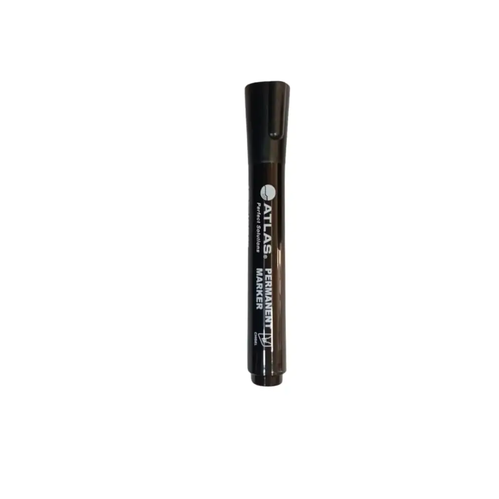 Atlas Permanent Marker Chisel Black 1 pc