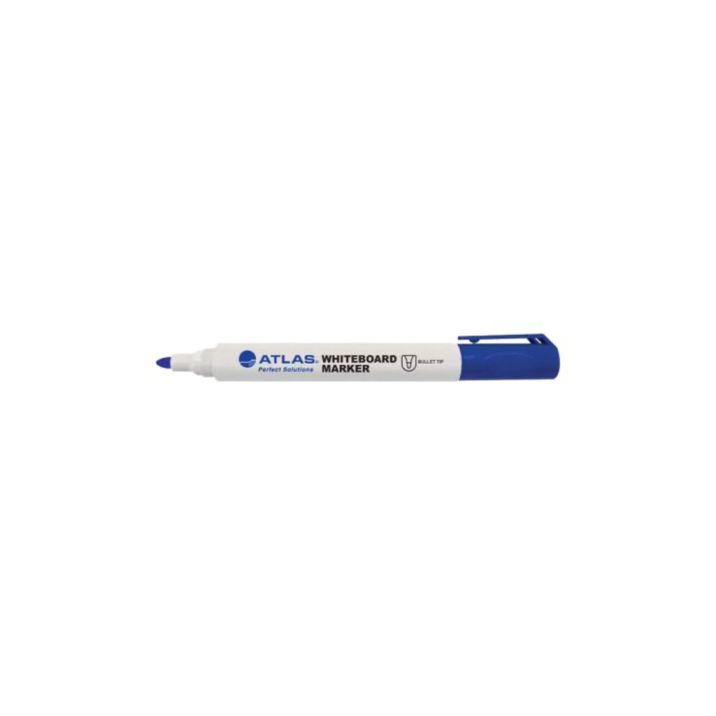 Atlas White Board Marker Bullet Blue 1 pc