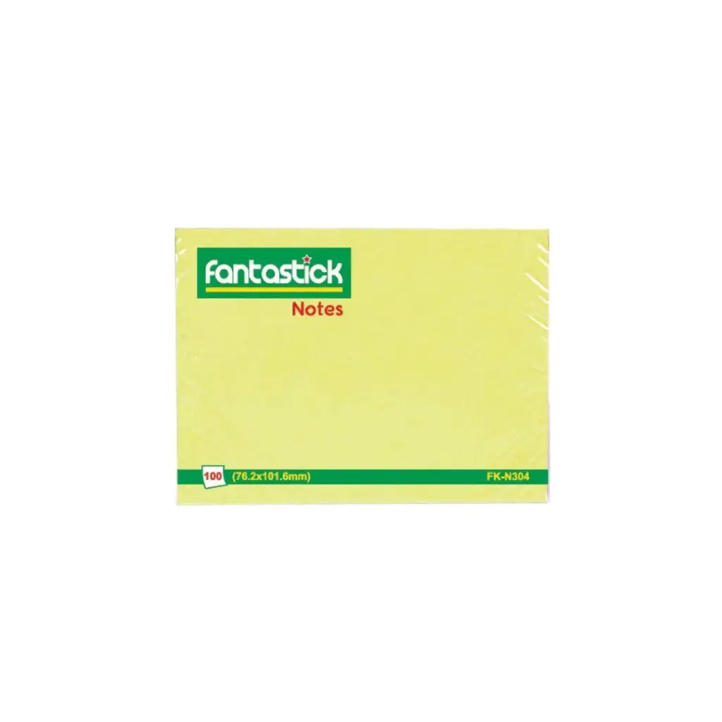 Fantastick Stick Notes 3x4inch Yellow