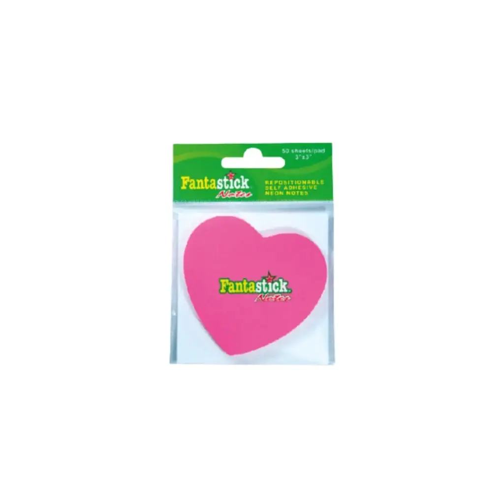 Fantastick Stick Notes Fluor. Hearts bls-RD